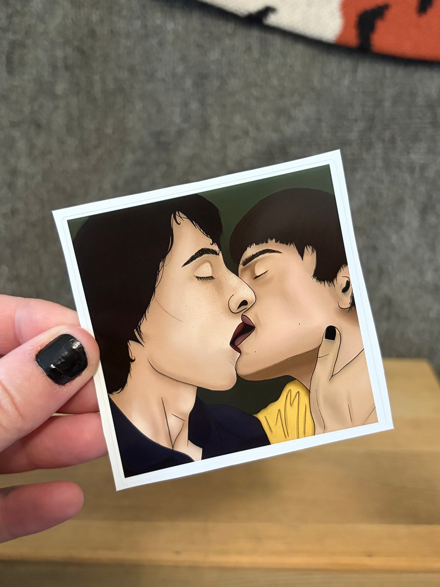 byler kiss sticker