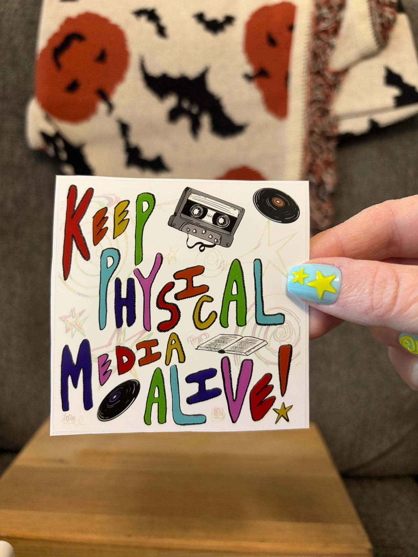 keep physical media alive sticker