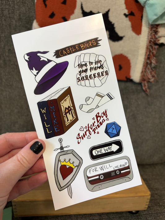 byler sticker sheet