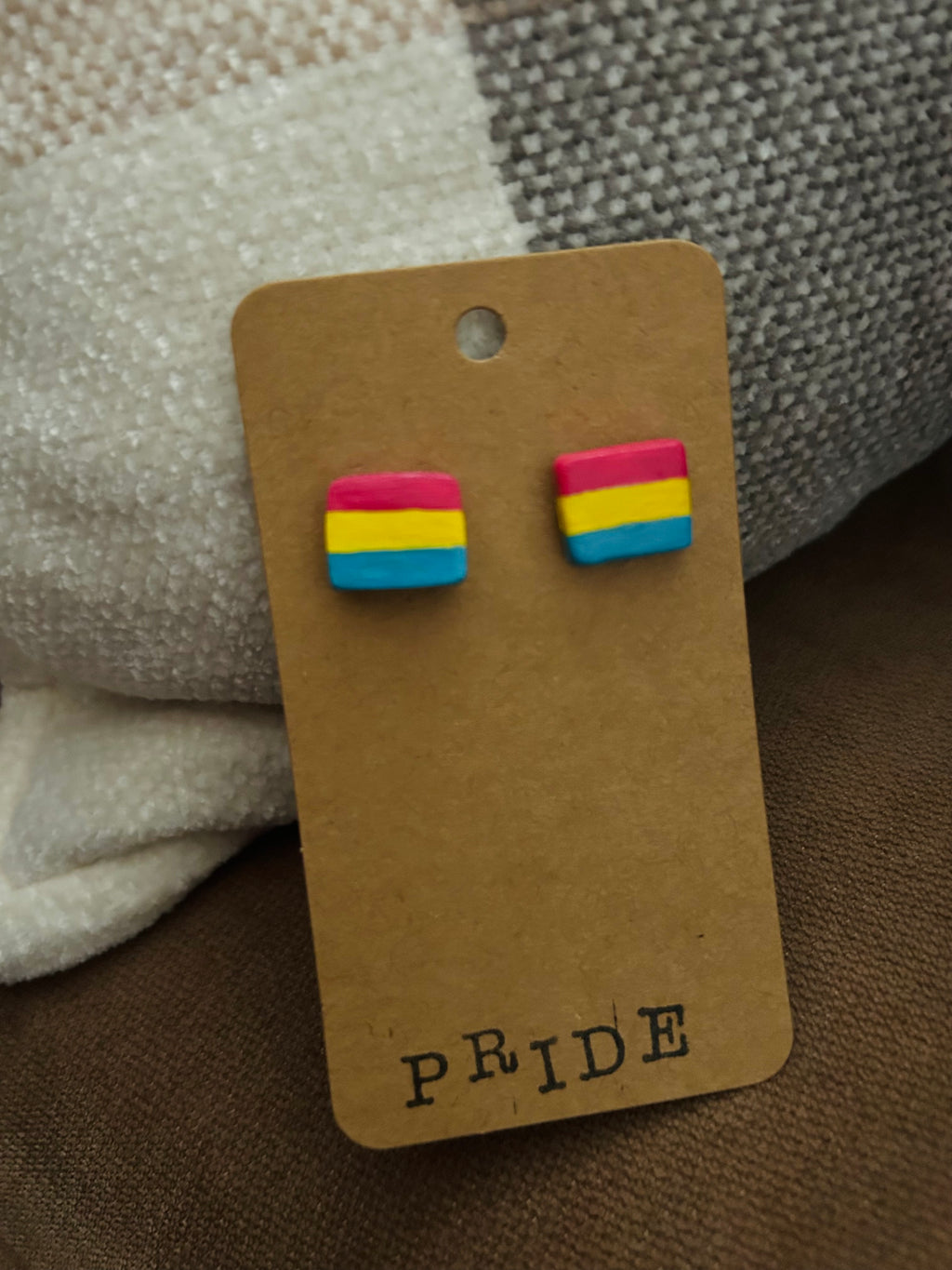 pride flag studs