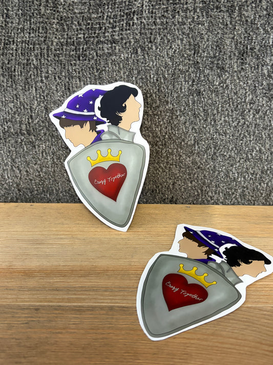 crazy together cleradin sticker