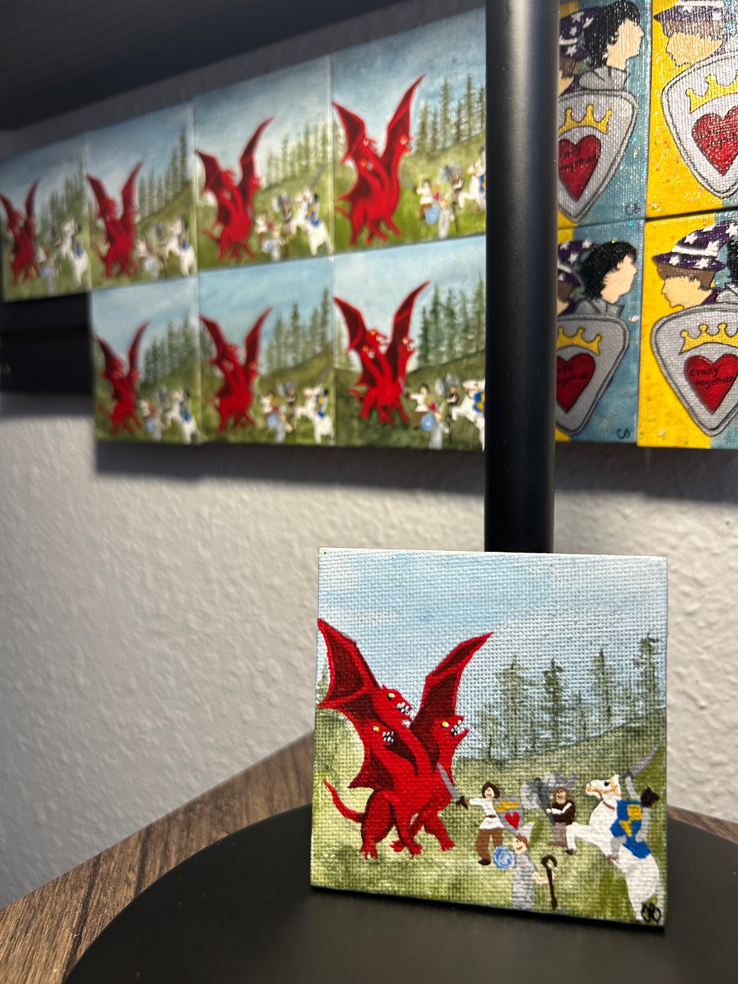 dragon painting magnet