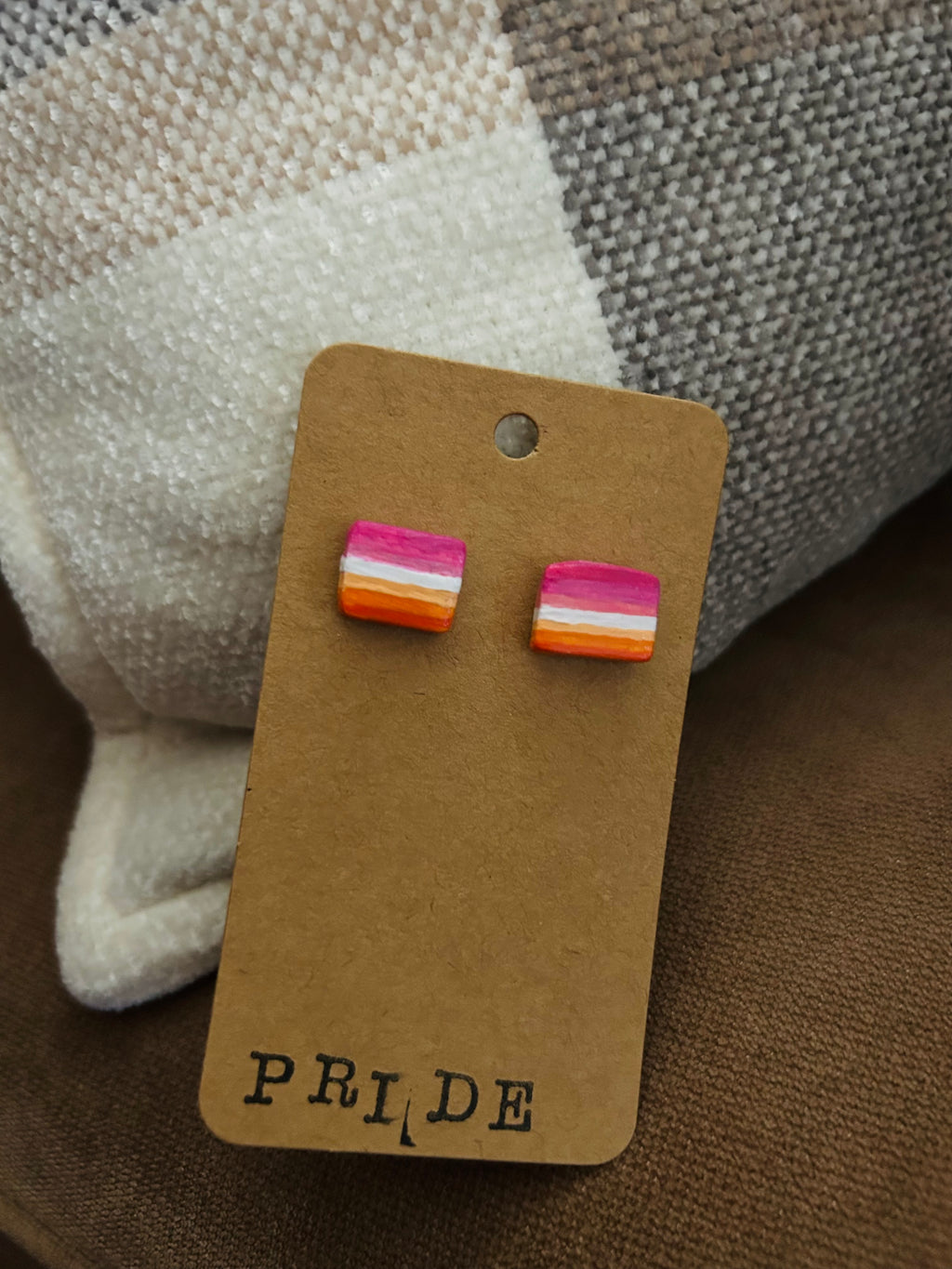 pride flag studs
