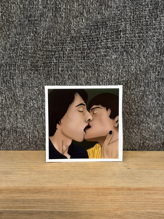 byler kiss sticker