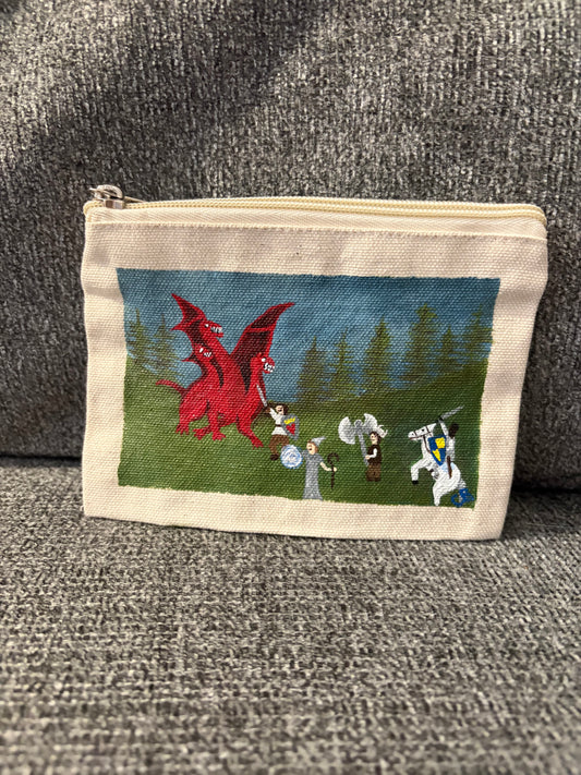 dragon painting wallet