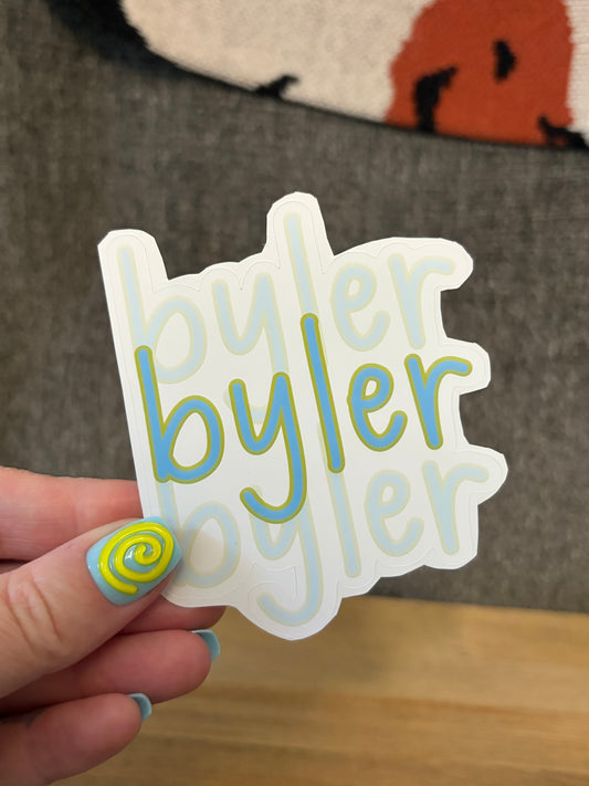byler x3 sticker