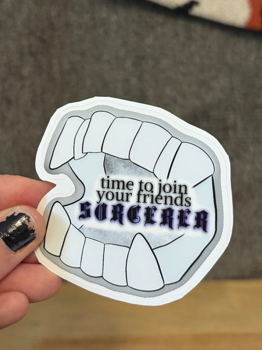 sorcerer fangs sticker
