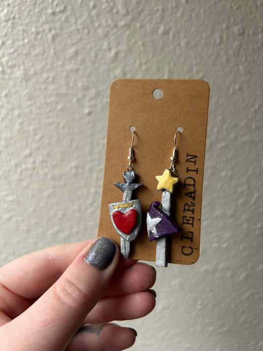 cleradin hat and shield dangles