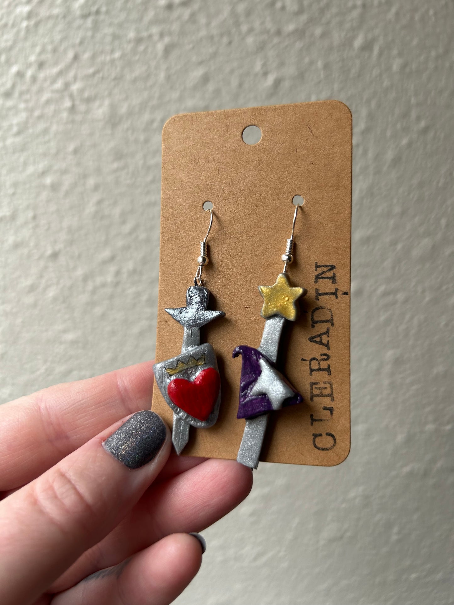 cleradin hat and shield dangles